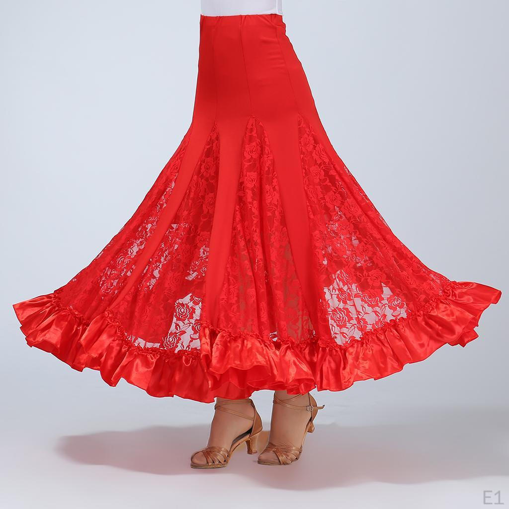 Dance Skirt Party Clothes For Women Adjustable Flamenco Dress