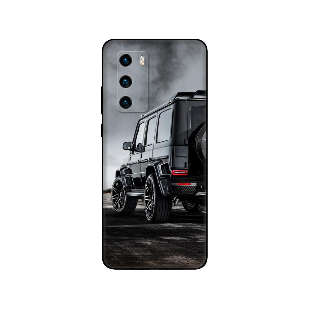 For Huawei P40 Case 6.1inch Soft Silicon Phone Back On Huawei P 40 Pro Cover Bumper Fundas Black Tpu Case Pink Anime Space Car