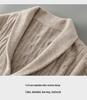Men's Thick Cable Knit Wool Cardigan Sweater - Camel