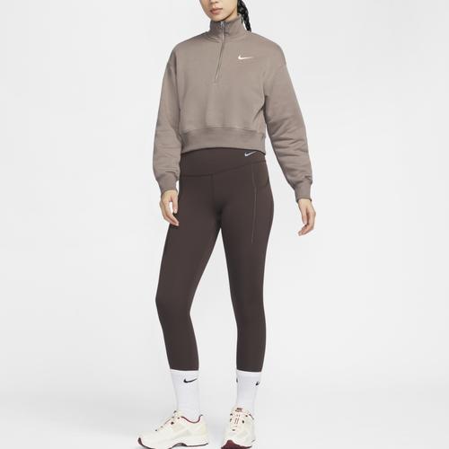 Nike Kurzer Sport-Hoodie für Damen mit Fleece-Futter