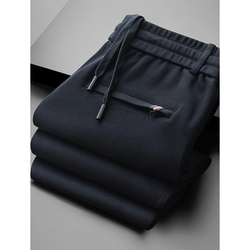 

2026 New Men s Spring Loose Fit Pure Cotton Sport Pants - Style 0210 M темно-синий