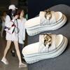 2025 New Summer Fashion Internet Celebrity Beach Slippers Women Wear Muffin Thick Bottom To Increase Temperament Fairy Style Sandals