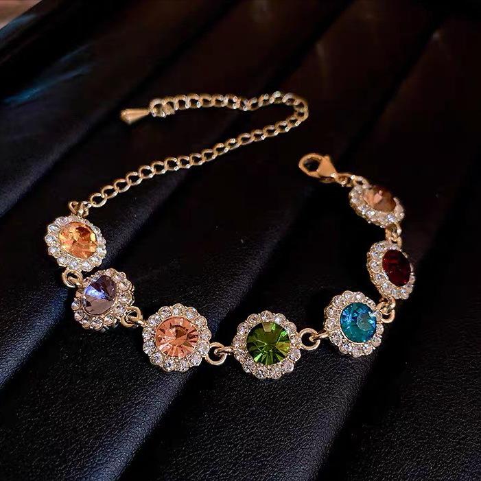 Korean-style Zircon Square Bracelet: High-End Sweet and Cool Fashion