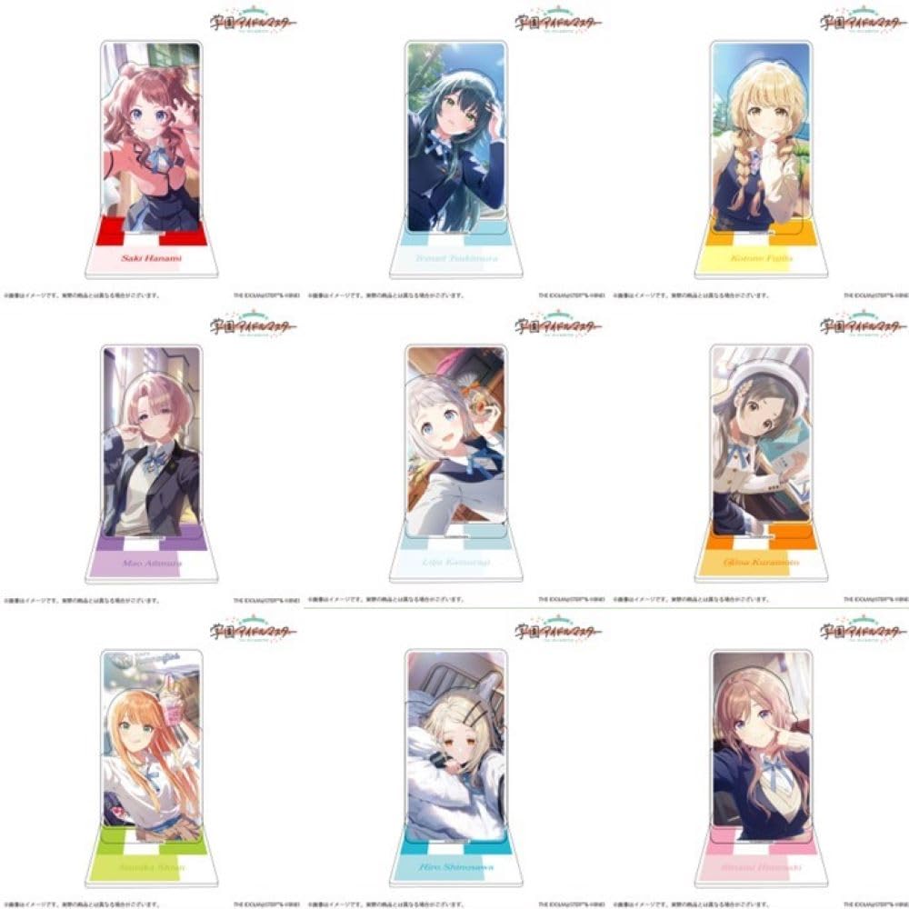 

Gakuen Idolmaster Official 2-Tier Acrylic Stand Set of 9 Titles [Goods] *This product is not a DVD