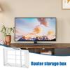 Router Shelf Wall Mount No Drill Heavy-Duty Space-Saving Wall Mounted Router Rack Internet Box For Management Organization Cable
