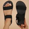 Women's flat sandals elastic band foam shoes Chaozhou cool slippers summer