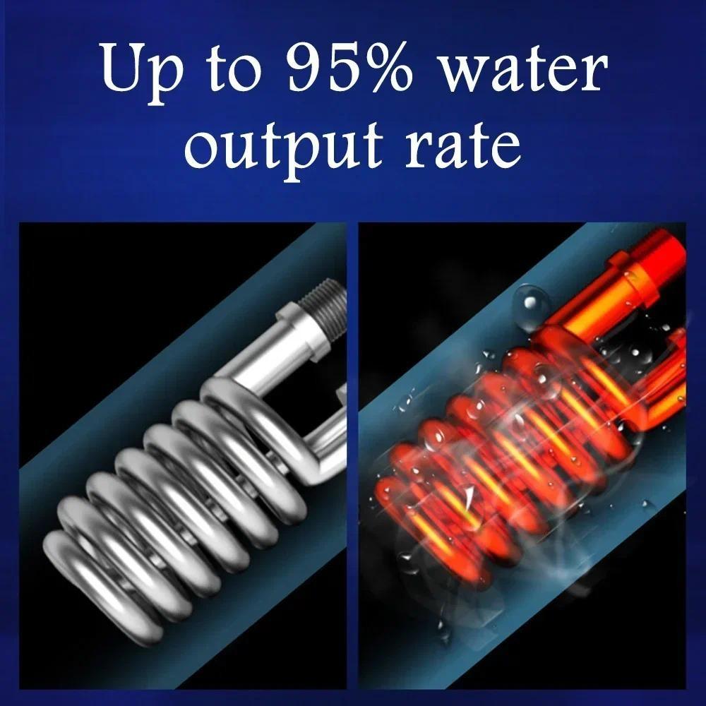 5500W Household Instant Electric Water Heater Mini Digital Display Water Heating Machine Portable Bathroom Hot Water Shower Set