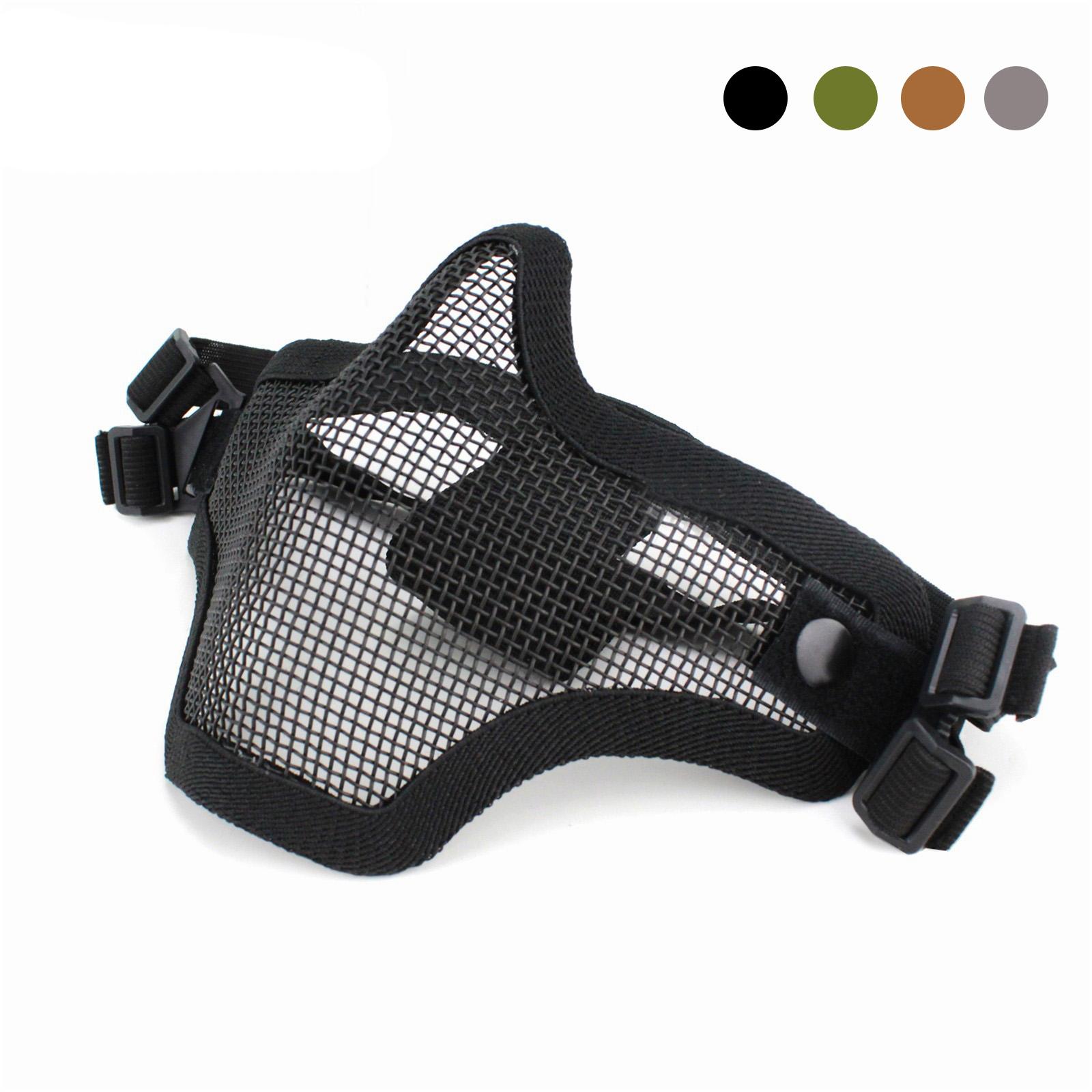 

Strike Metal Mesh Mask Half Face Protection Mask for Fast Helmet Camouflage Equipment Accessories