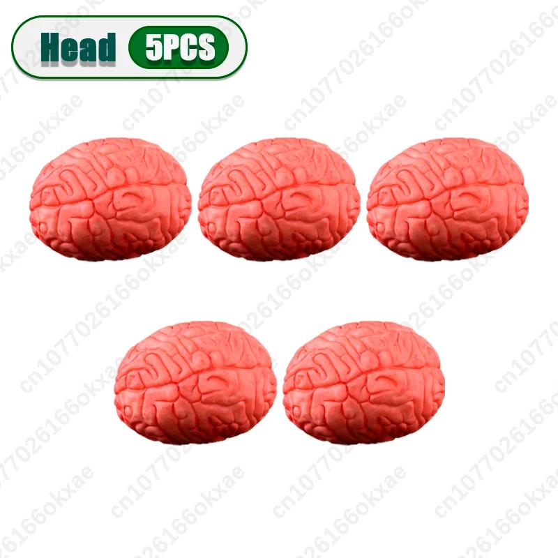 1-5PCS Halloween Horror Simulation Human Limbs Props Fake Hands Feet Brain Heart Haunted House Party Decoration Accessories