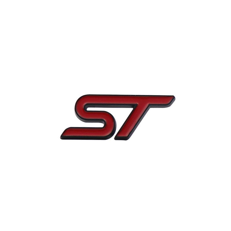 Car Styling ST for Steering Wheel  Car Fender Side trunk Nameplate Decal Emblem Badge Sticker