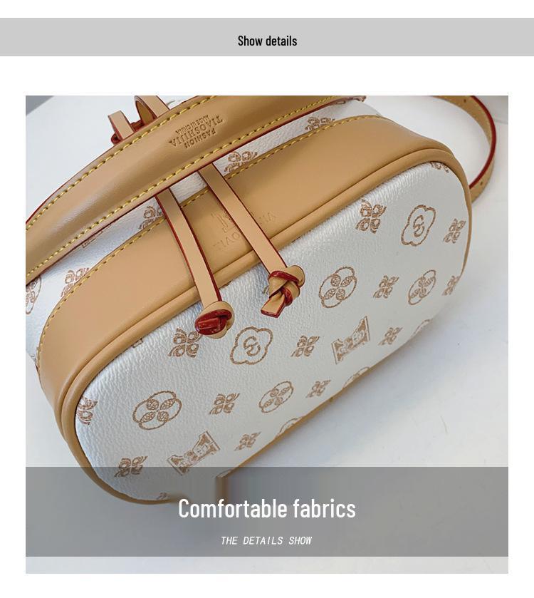 Moda Damska 2025 Mała Torebka Wiaderko ze Sznurkiem - Wszechstronna Torba na Jedno Ramię i Crossbody