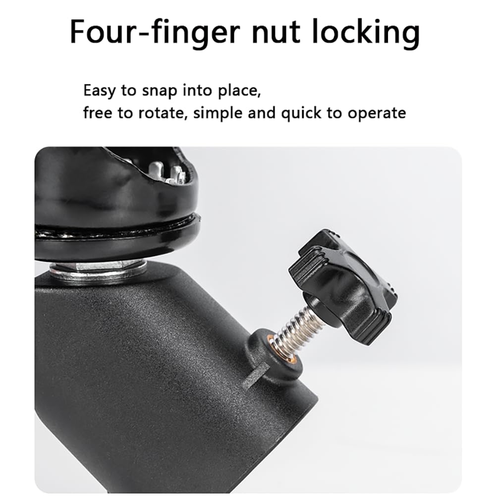 C-Shaped Casters for Photography Tripod Dolly with Brake 2-Inch Light Stand Wheels Suitable for Mounting Diameter Up to 28 Mm 360° Swivel Casters