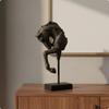 Horse Head Sculpture Rectangular Base Mounted Ornament Curved Pose