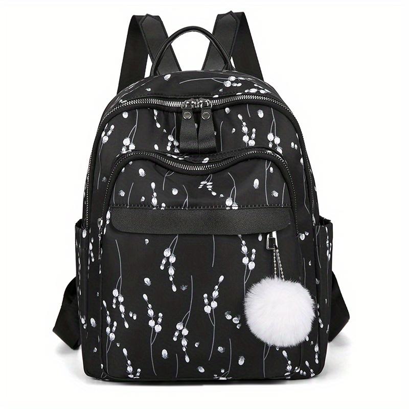 

Модный повседневный рюкзак с цветочным узором, большой вместимости дорожный рюкзак