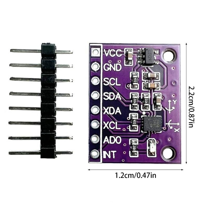 High Precise & Compactly QMI8658C Sensors Board Supports for BMI160 6Axis Motion Analysis for Robotics and Drones