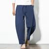 Shang Loose Trousers Men's Plus Fat Plus Size Cotton and Linen Casual Pants Chinese Style Harem Pants Foreign Trade