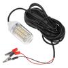 12V 15W Underwater Fishing Attract Light LED Lamp Fish Finding System Light with 30ft Power Cord and