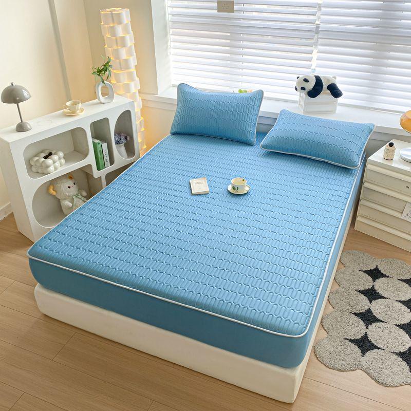 Nezha 2 bed cover latex mat three-piece set summer machine washable summer cooling mat air conditioning soft non-slip mat