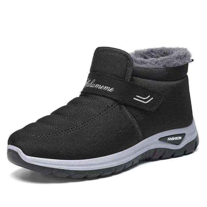 Dame Plus Fløjl Tykke Varme Vinter Snestøvler - Unisex Mellemaldrende og Ældre Stil