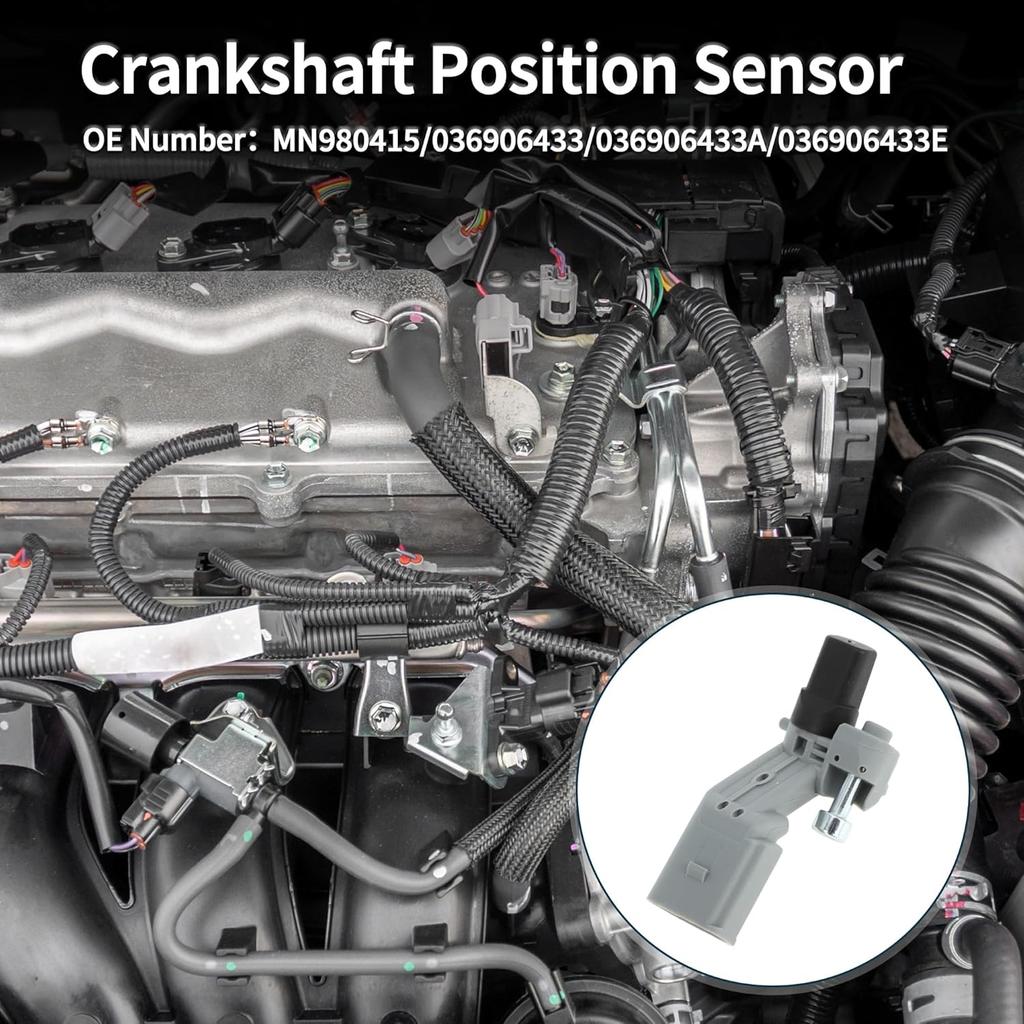 Crankshaft Position Sensor for VW Jetta 1.9TDI 2005-2006 Sturdy No.036906433 Engine Crank CKP Sensor Gray 1 Pc