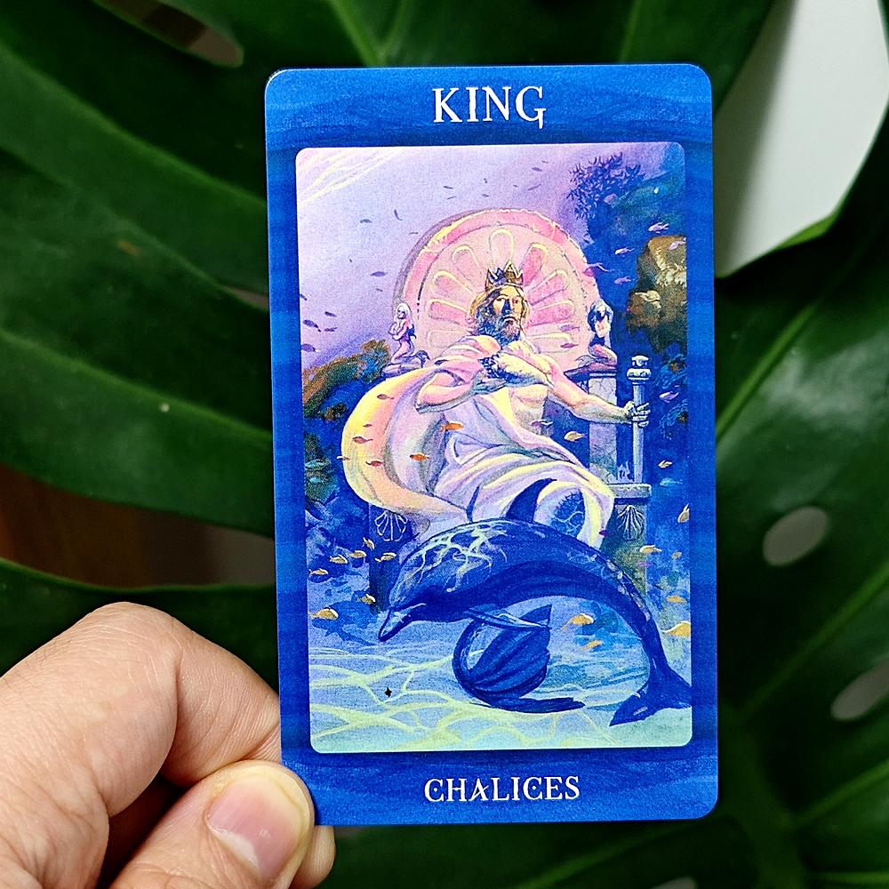 Tarot of Mermaids 10.3*6cm Creaturile frumoase și senzuale au farmecul ambiguu 78 buc. Cărți Sistemul Rider Waite