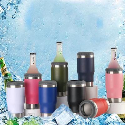 14oz Stainless Steel Insulated Cup Car Mounted Car Cup Vacuum Belly Ice Cream Cup Bottom Open Beer Water Bottles