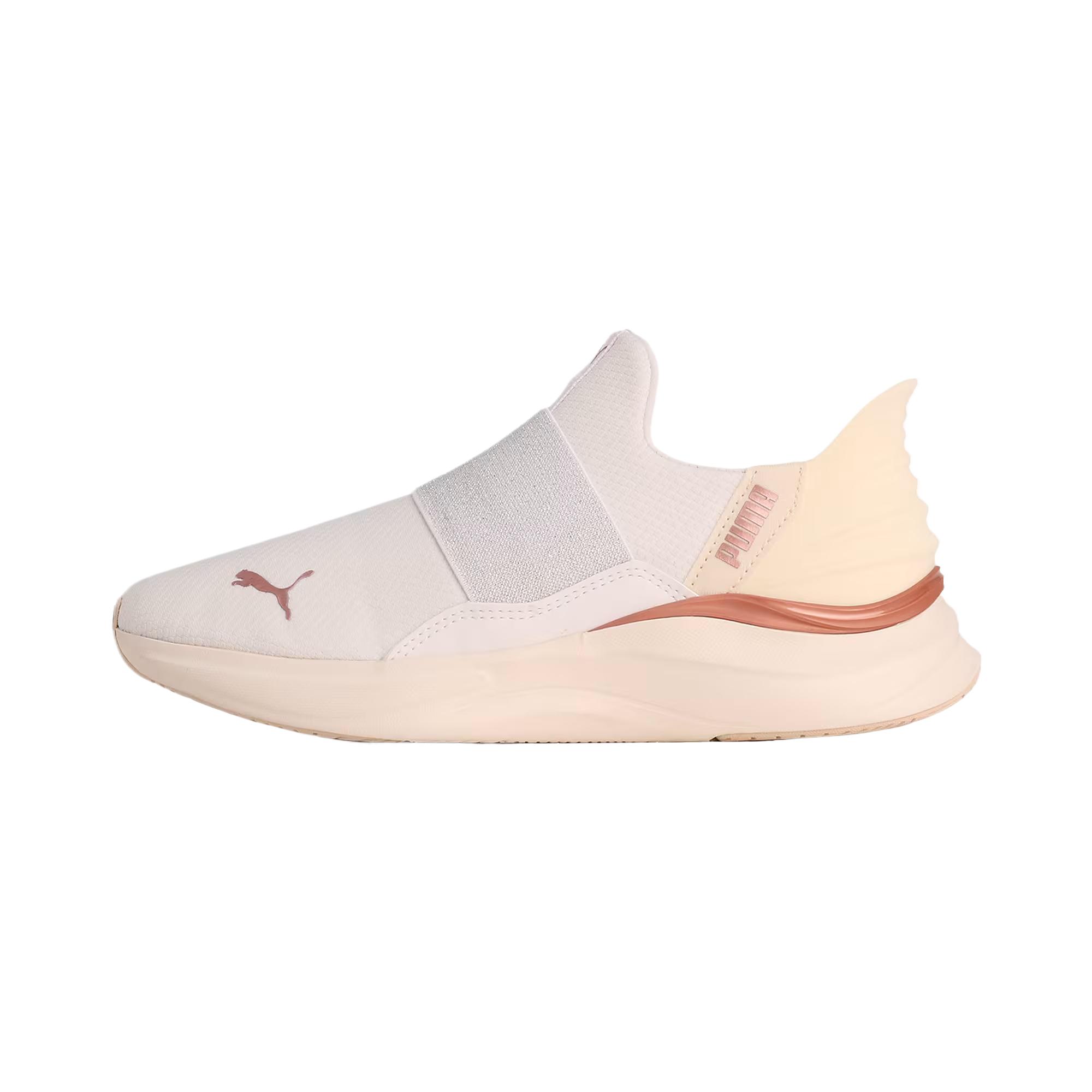 Puma Softride Harmony Ease-In Fashion Versatile Trendy Simple Fabric Low-Top Running Shoes Women sneaker White Rose-Gold 311999-02 36