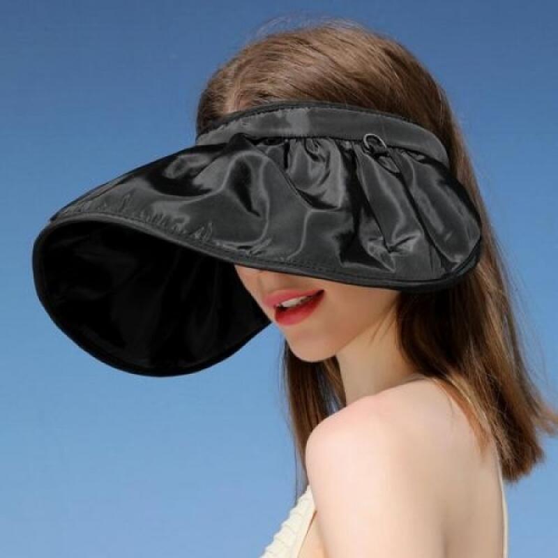 2-in-1 Twisted Hat, Sun Cap, Hairband, and Headband black
