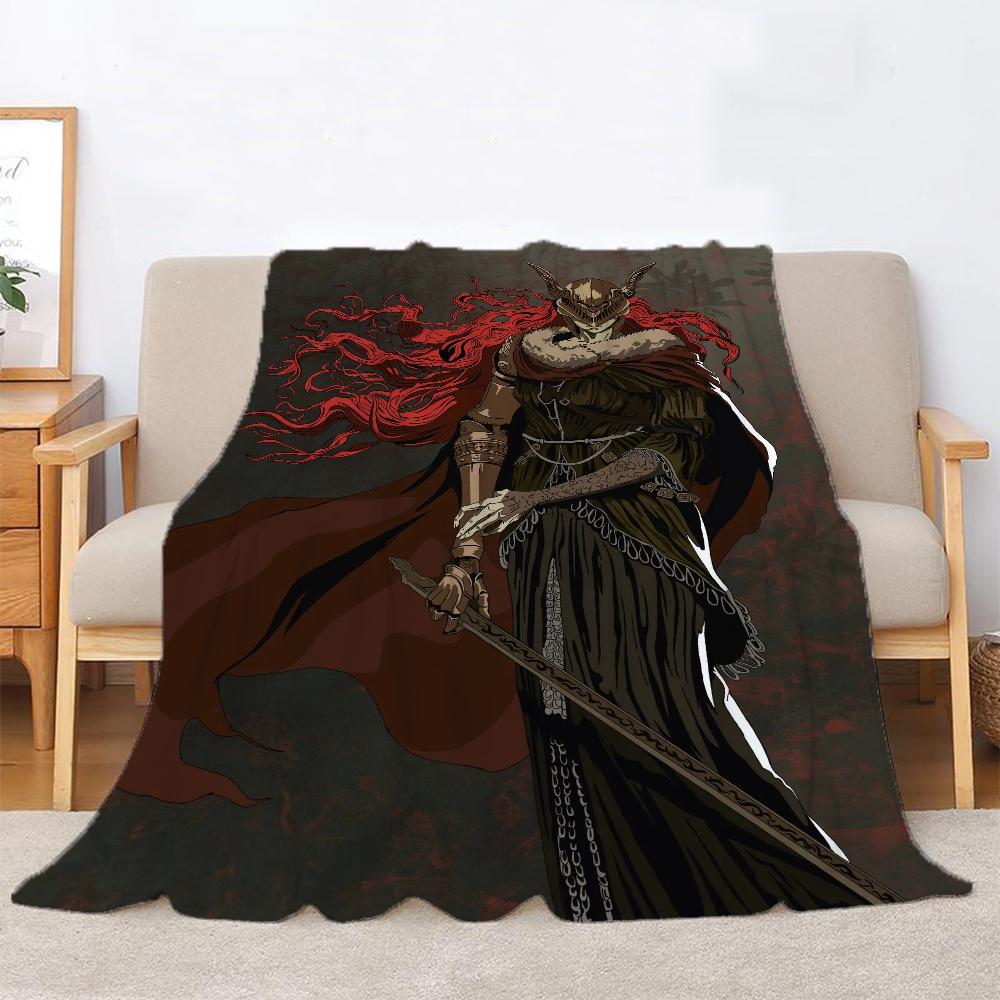 

Elden Ringart Boho Blanket King Size Пушистые мягкие одеяла для взрослых Домашний интерьер Покрывало для кровати Роскошные постельные принадлежности Пляжное полотенце До колена 30x40in