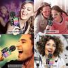 Amazmic Karaoke-Mikrofon für Erwachsene, Kabelloses Bluetooth-Mikrofon zum Singen, Tragbare Karaoke-Maschine mit LED-Leuchten