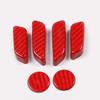 For Tesla Model 3 Model Y Carbon Fiber Color Seat Adjust Switch Button Trim Cover Black ABS Car Interior Accessories