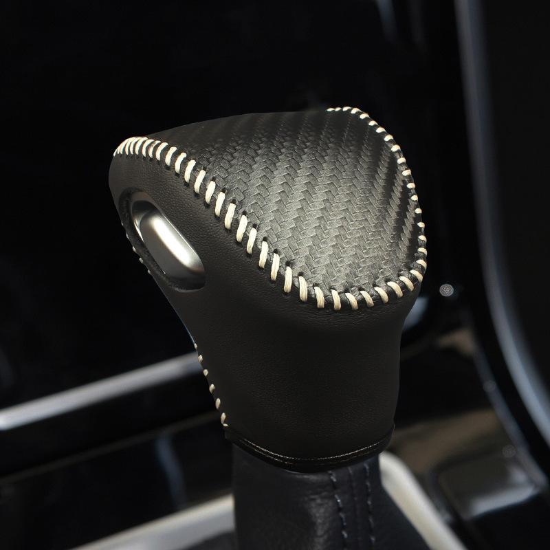 Couvre Poignée Levier de Vitesse pour Kia Antidérapant Résistant à l'Usure Protections Durables Couvercle Pommeau de Levier de Vitesse Accessoires de Voiture