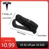 Αυτοκόλλητο Αυτοκινήτου Tesla ABS Κλιπ Γυαλιών Αυτοκινήτου Κλιπ Αποθήκευσης Σκιάδου Κλιπ Κάρτας Καθολικό Πλαίσιο Γυαλιών Ηλίου Αυτοκινήτου Για Tesla Model 3 Model Y