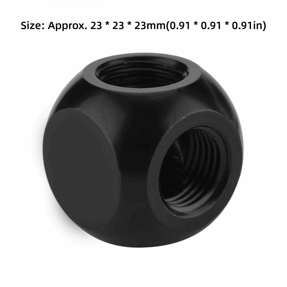 G1/4 Spherical Tube Connector 4-way PC Water Cooling  Water Cooling Modders