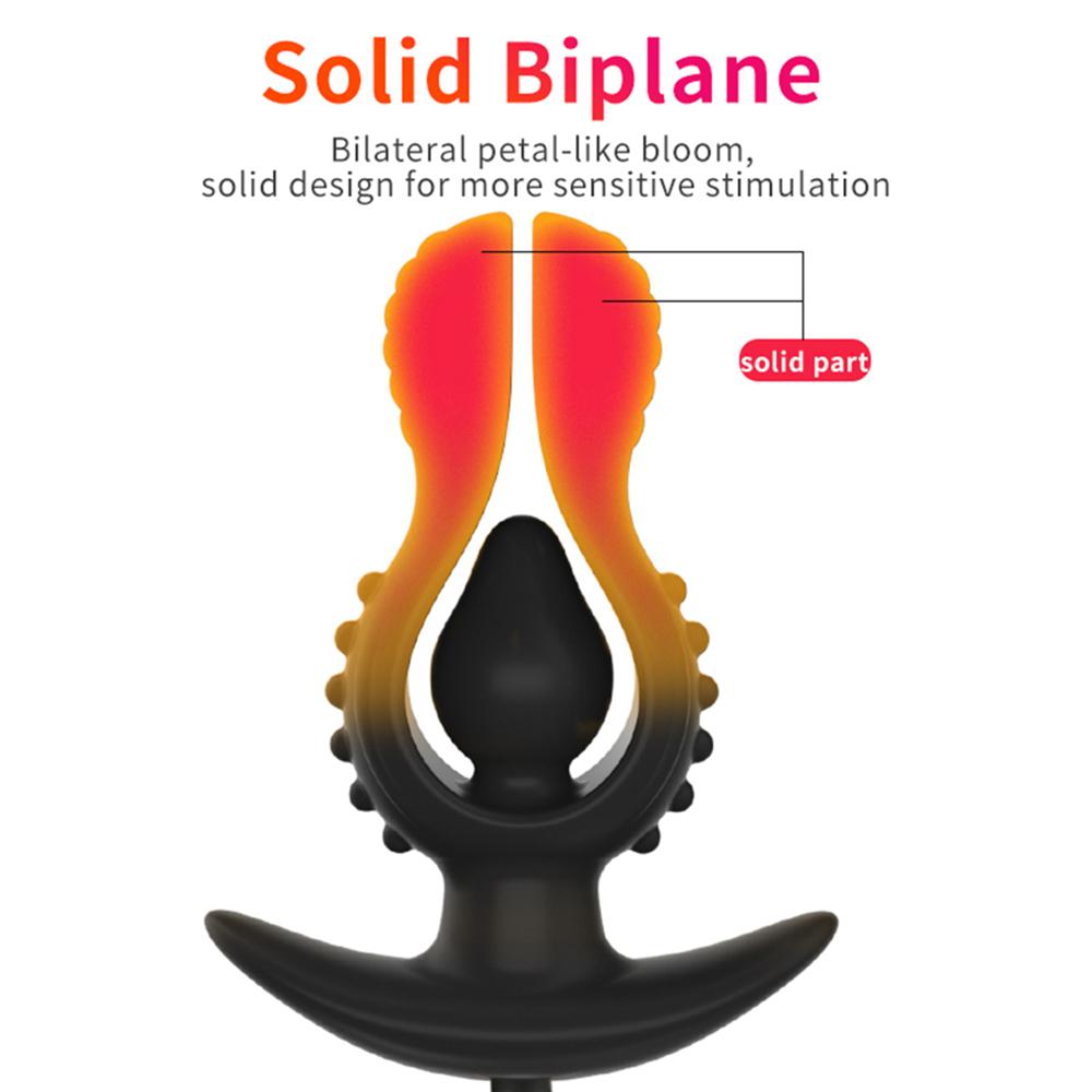 Inflatable Anal Plug Silicone Butt Plug Dilator Prostate Massager G-Spot Stimulation Anus Extender Adult Sex Toys for Women Men