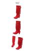Women's High-Heel Suede Over-the-Knee Boots with Fringe, Pointed Toe, Large Size 45