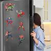 6pcs/Set Superhero Series Diamond Painting Magnets for Refrigerator Diamond Art Fridge Magnets for Adults Diamond Art Refrigerator Magnets Kits