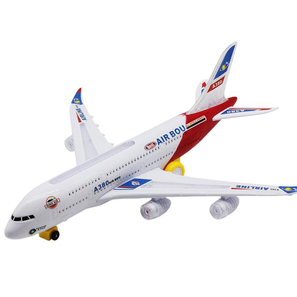 A380 Toy Airplane With Flashing Lights Improves Imaginary And Visual Abilities Birthday Present For Kids