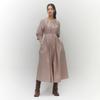 Rap Waistband Detail Long Dress Aq3Wo862