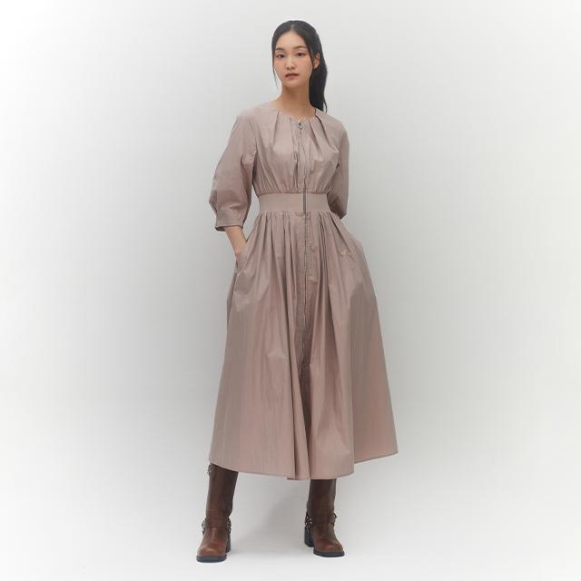 Rap Waistband Detail Long Dress Aq3Wo862