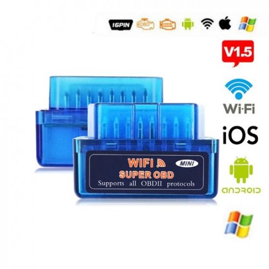 Автомобильный диагностический инструмент Сканер протокола OBD2 ELM327 WIFI V1.5 Для Android/Ios/ПК