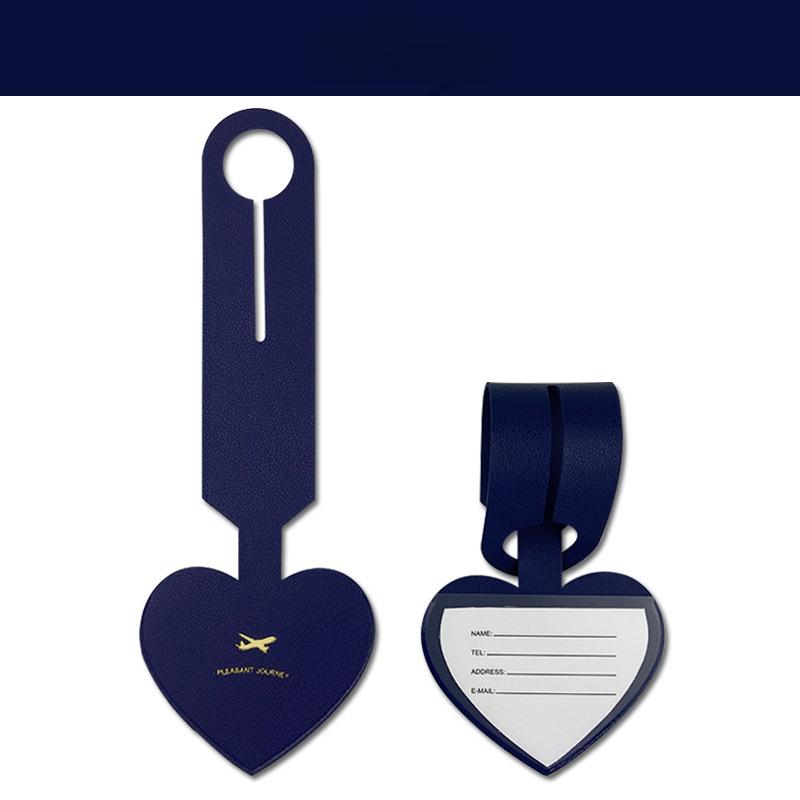 

2 шт. Бирка для багажа Защита от потери Именная бирка Посадочный талон Перечисленная бирка для адреса чемодана Идентификация чемодана-тележки темно-синий