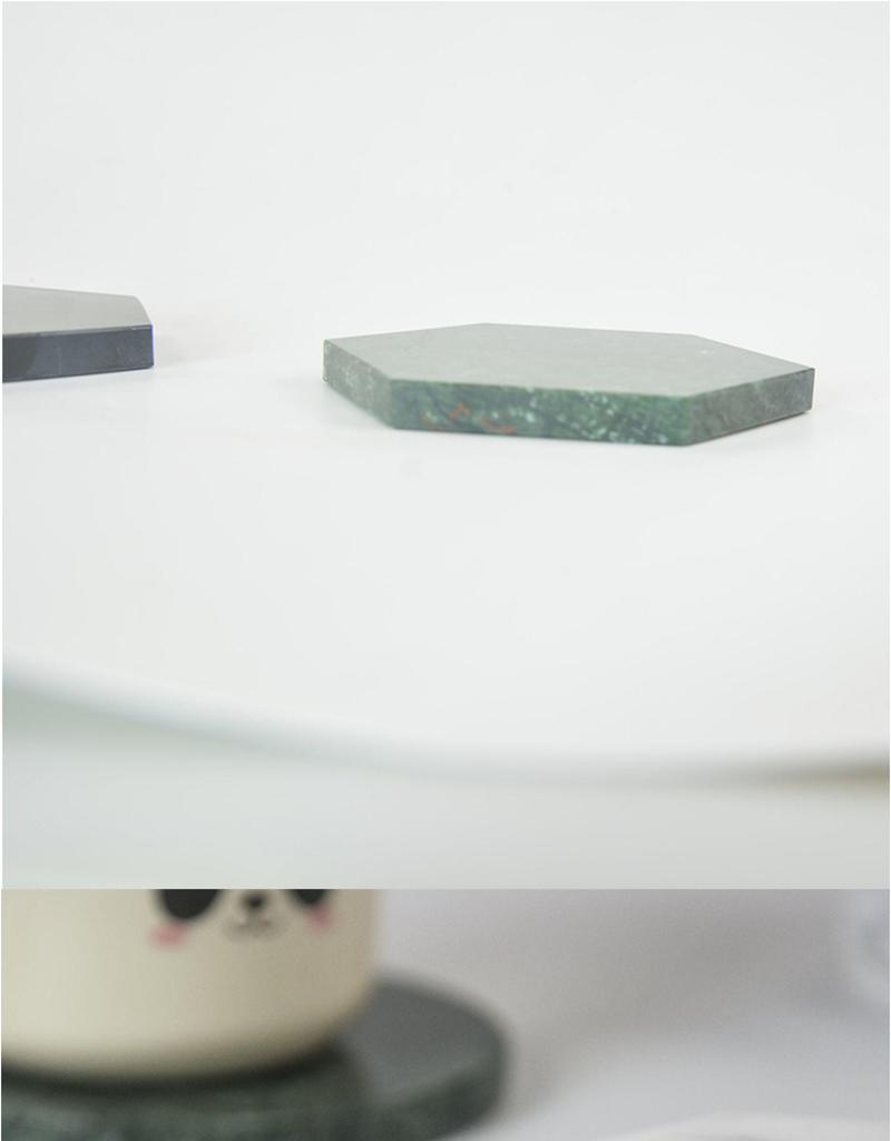 Nordic Marble Insulated Coaster – Round/Square Heat-Proof Cup Holder & Photo Prop.