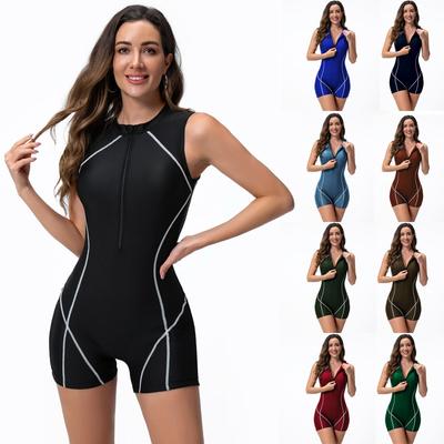 Evropské a americké jednodílné plavky Dámské plavky Bikiny Neoprenový oblek Surfový oblek