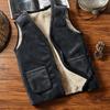 Chaleco Cálido para Hombre Engrosado Más Terciopelo Invierno Hombre Terciopelo de Cordero Talla Grande Chaleco Chaleco