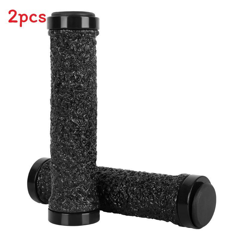 Bicycle Handlebar Grips With Dual Locking Silicon Crystal Design For Mountain Bike Comfort