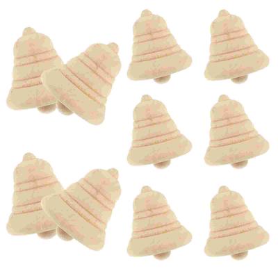 10 Pcs Natural Wood DIY Blank Christmas Naments Unfinished Wooden Crafts Holiday Home Decor Party Supplies Tree Pendant
