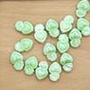 Glazed Ceramic Heart Beads with Vertical Holes for DIY Jewelry and Crafts
