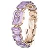 Swarovski Millenia Jewelry Series Watch Quartz Movement Stainless Steel Strap 30Mm Purple Dial 50M Water Resistant Women Watches 5722364