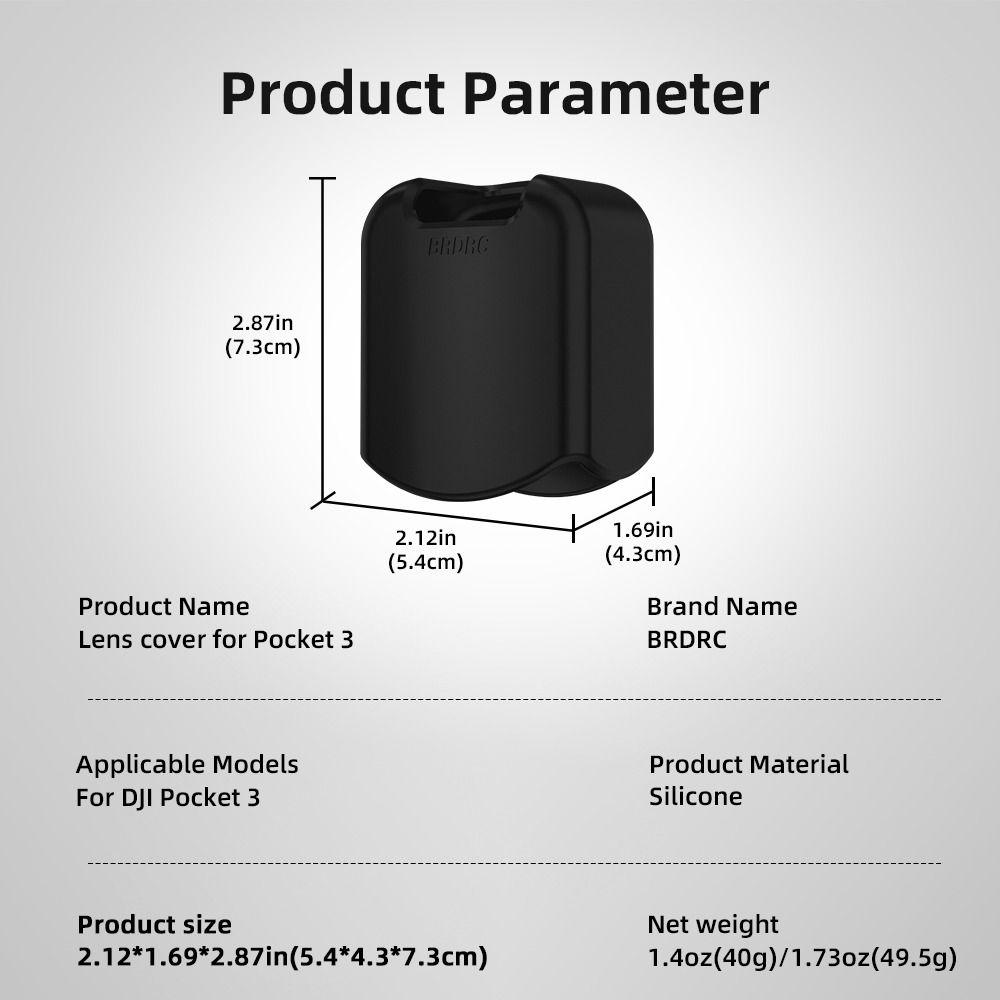 Anti-Scratch Lens Cover Silicone Sleeve Shell for DJI Osmo Pocket 3 Handheld Gimbal Accessory